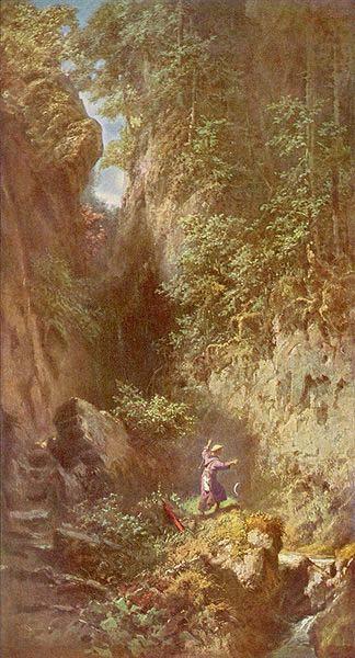 Forellenangler, Carl Spitzweg